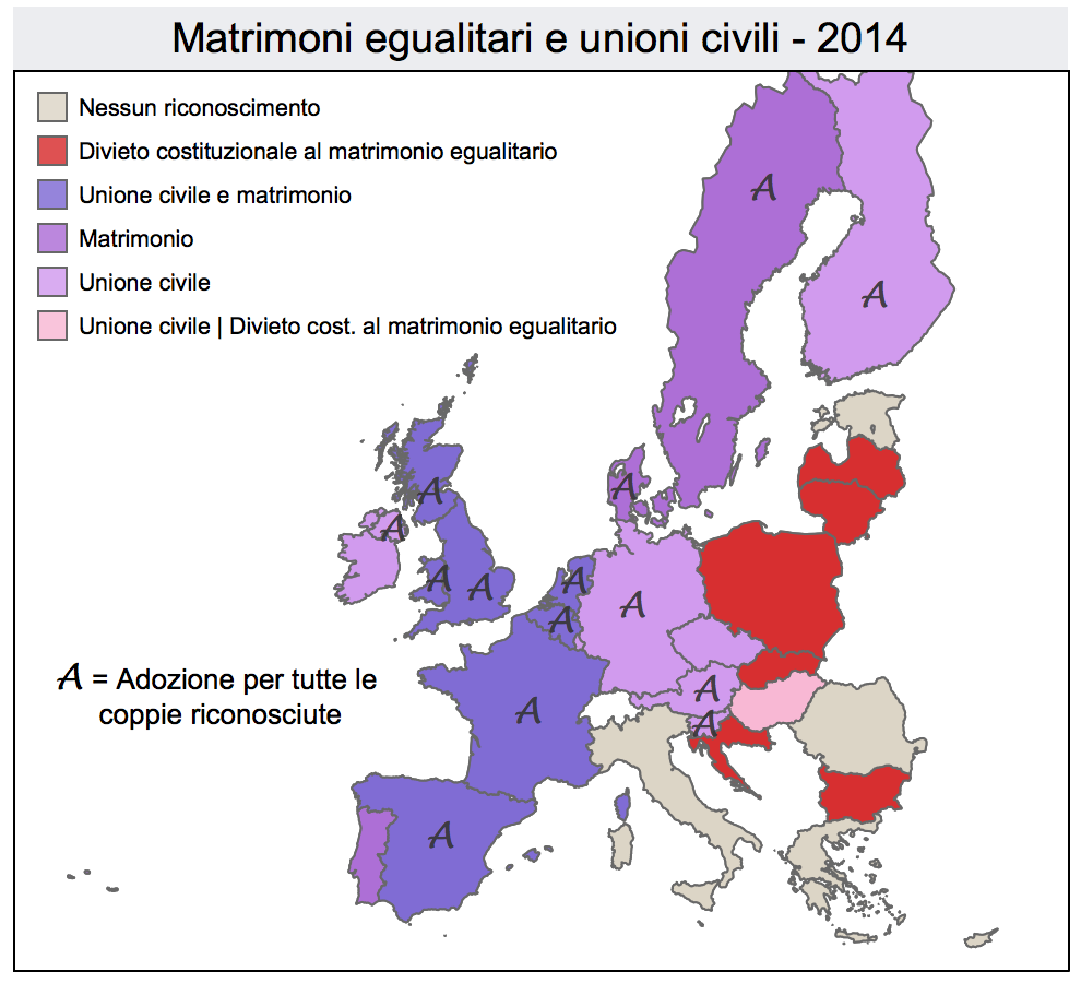 Matrimoni egualitari e unioni civili, 2014 (l'Espresso)