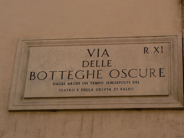 botteghe oscure tesoretto
