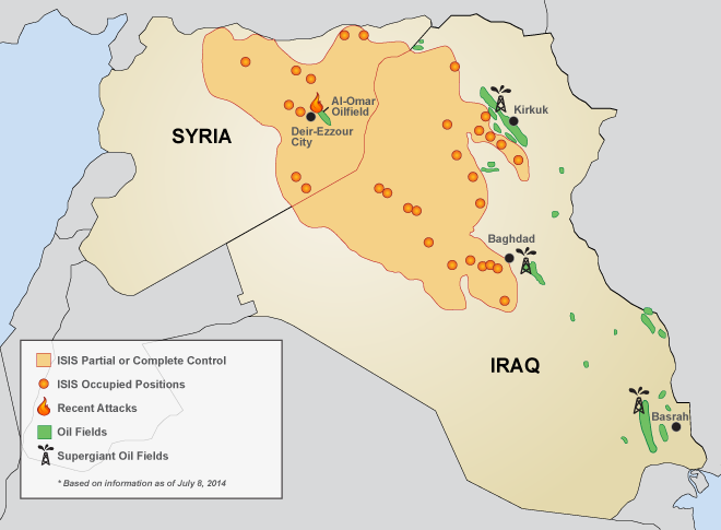 isis petrolio mappa
