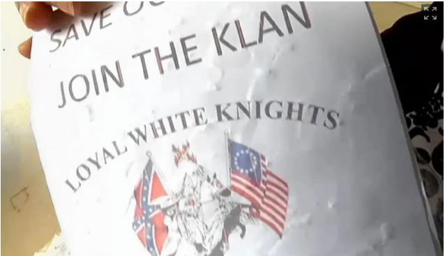 Ku Klux Klan, il volantino di recruiting article-post