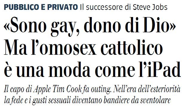 tim cook gay giornale 1