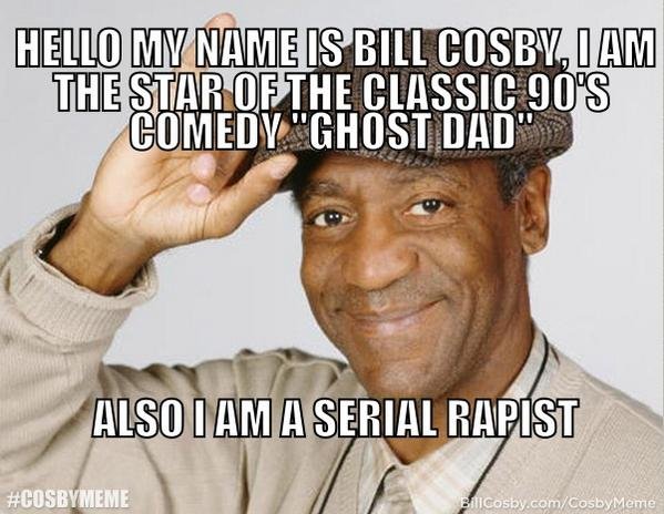 Bill Cosby, il meme sugli stupri