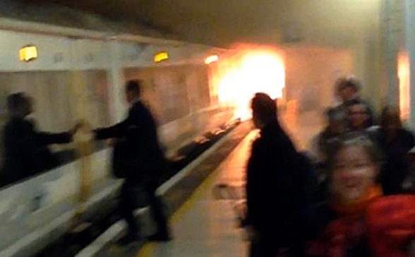 charing cross incendio metro londra