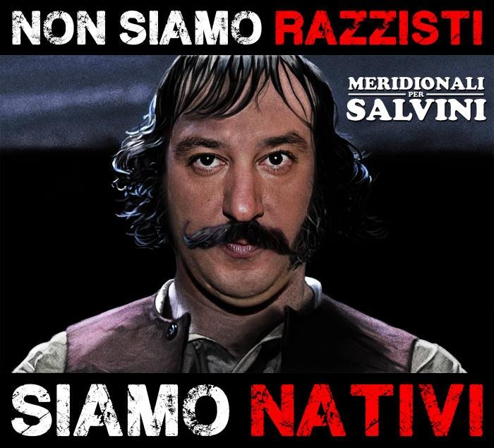 Vignetta da: Meridionali per Salvini, Facebook