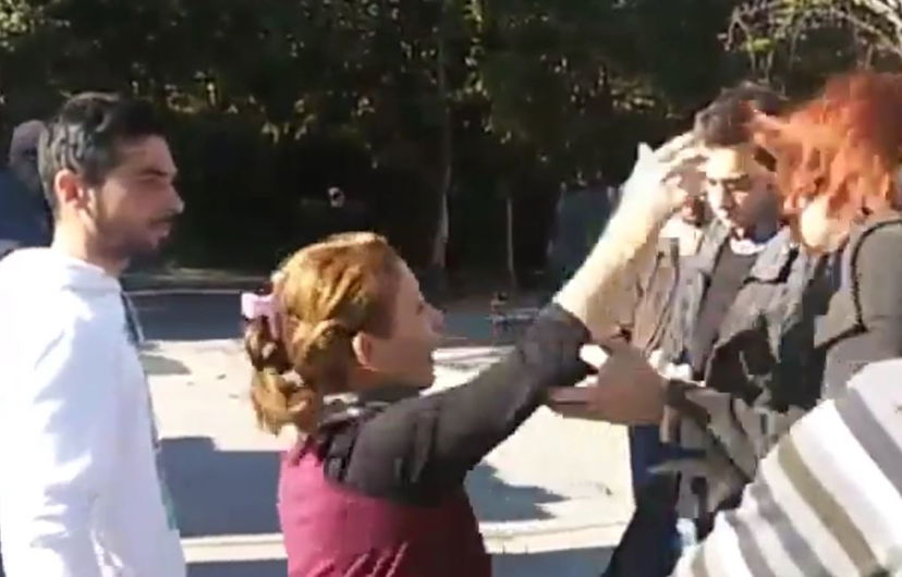 «Ho baciato la mano della donna che ha schiaffeggiato la leghista» preview