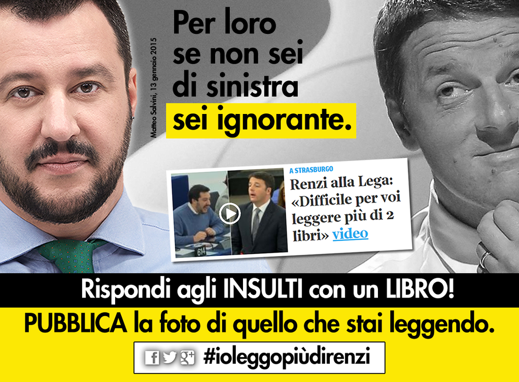 Matteo Salvini e il tema «Persuadi un leghista, gli immigrati sono risorse» article-post