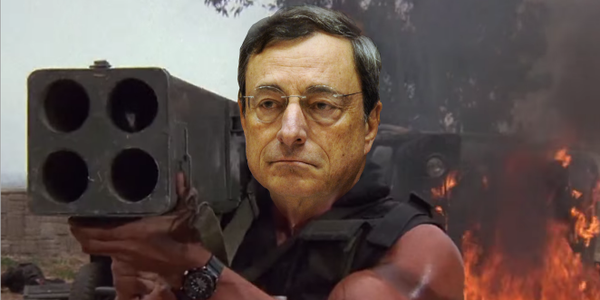 Quantitative Easing e Mario Draghi: vignetta (fonte)