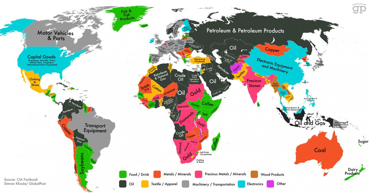 La mappa dell'export paese per paese article-post