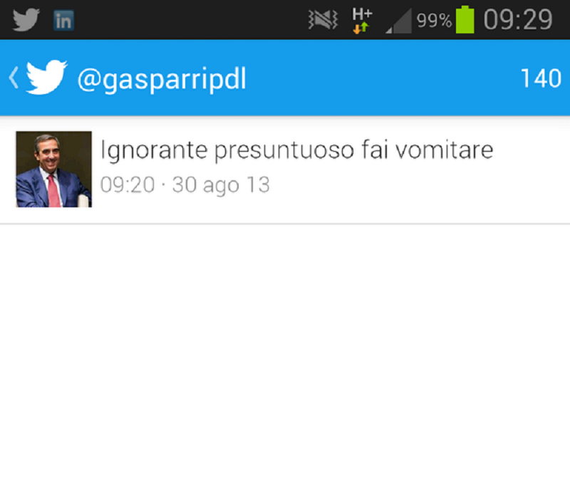 Maurizio Gasparri a giudizio per gli insulti via Twitter article-post