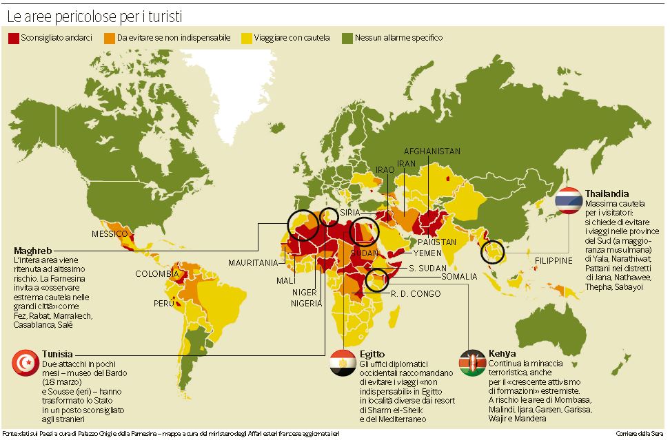 La Nuova Mappa Dei Paesi A Rischio | NextQuotidiano