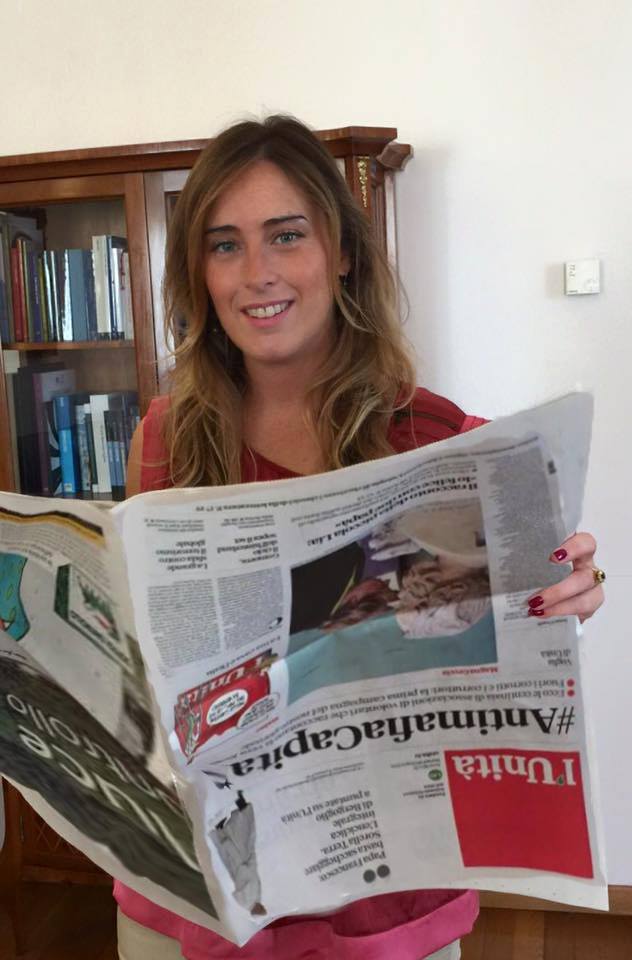 Maria Elena Boschi e la foto con l