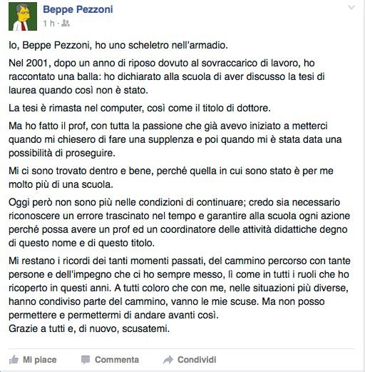 Beppe Pezzoni: la rissa a Treviglio per il sindaco che insegnava senza laurea article-post