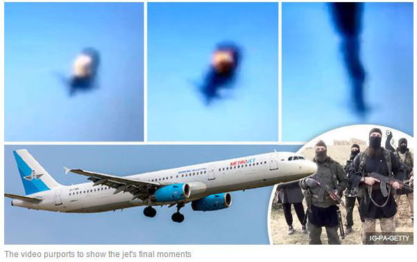 video aereo russo esplode