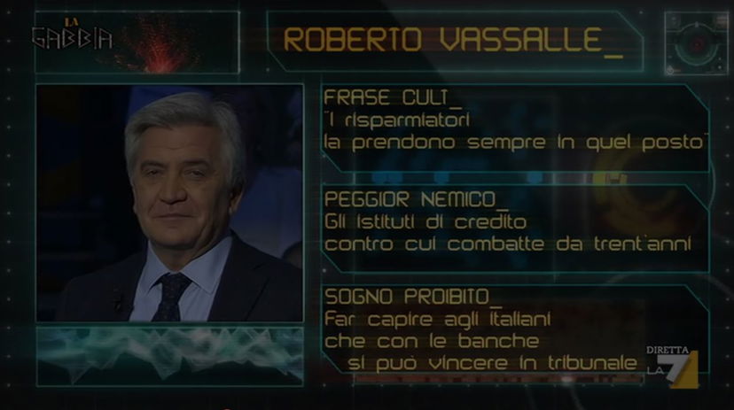 Roberto Vassalle: l'avvocato che a La Gabbia dice di non fidarsi delle banche article-post