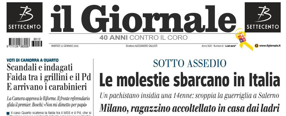 Il Giornale e la ragazzina molestata a Salerno «come a Colonia» article-post