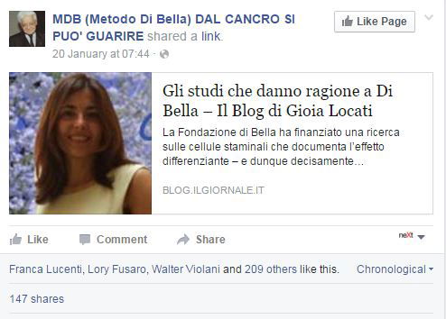 Gioia Locati e gli studi che danno ragione a Di Bella article-post