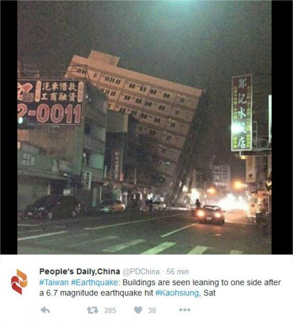 Il terremoto a Taiwan article-post