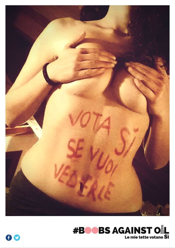 boobs against oil tette referendum trivellazioni - 4