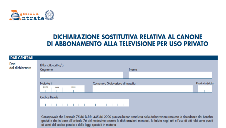 Il modello per chiedere l'esenzione dal Canone Rai | nextQuotidiano