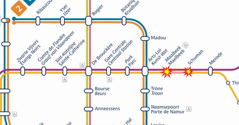 Le esplosioni alla stazione metro di Maelbeek a Bruxelles article-post