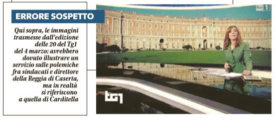 E il Tg1 trasmette la Reggia di Caserta sbagliata article-post