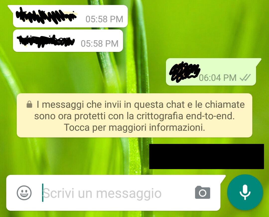 Il messaggio di Whatsapp sulla crittografia end-to-end article-post