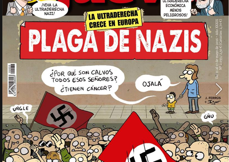 L'aggressione nazista alla direttrice della rivista satirica El Jueves article-post