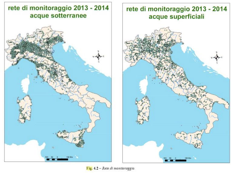 ispra pesticidi acque