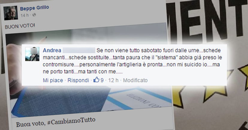 Il grillino e "l'artiglieria pronta" in caso di sconfitta article-post