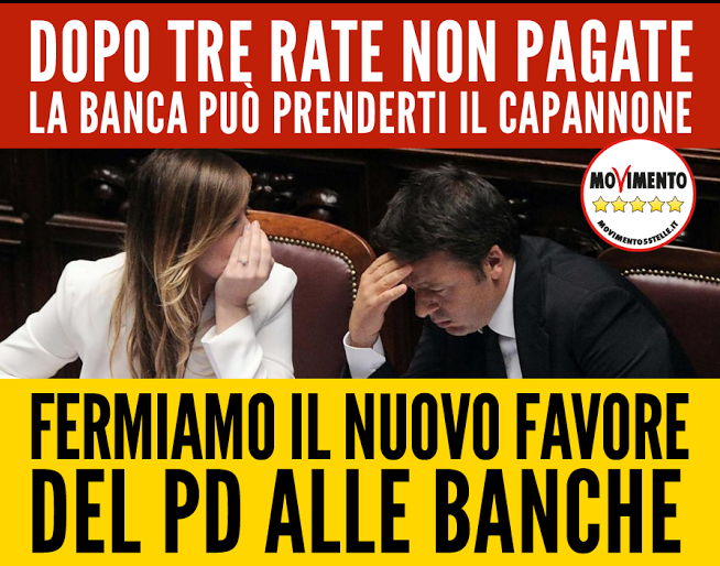 Le banche, il capannone e il solito allarme a 5 Stelle sul "regalo" di Renzi agli istituti di credito article-post