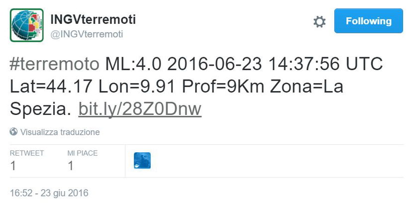 La scossa di terremoto a La Spezia article-post