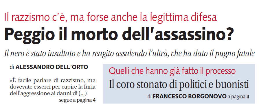 libero giornale razzismo amedeo mancini fermo - 1