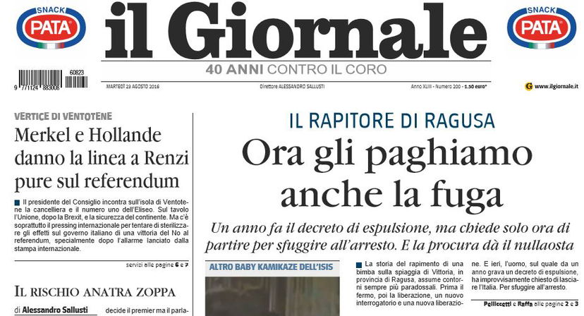 Il Giornale ora protesta anche se i clandestini vengono espulsi article-post