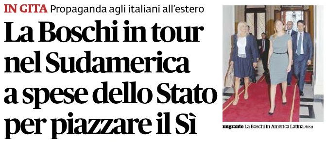 Maria Elena Boschi e la storia del volo di Stato per il Sudamerica article-post