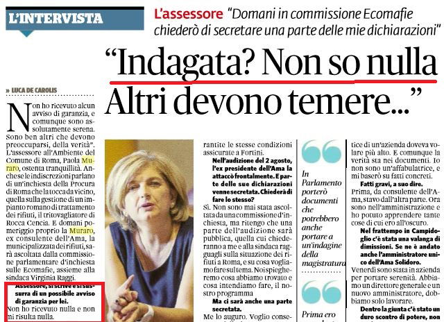 Paola Muraro è indagata dal 21 aprile 2016 (e lo sapeva da luglio) article-post