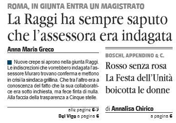 «Virginia Raggi sapeva dell'indagine su Paola Muraro» article-post