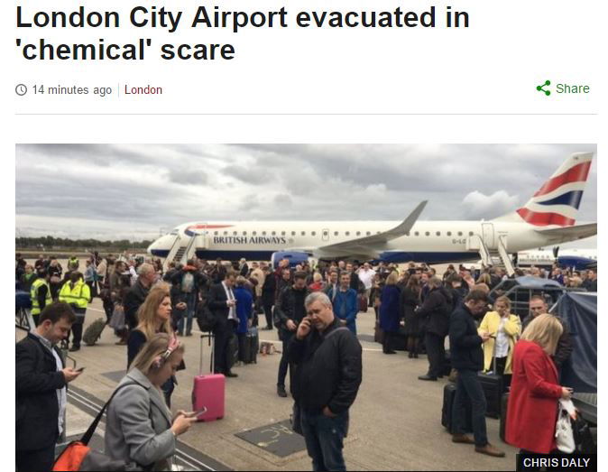 attacco chimico aeroporto londra