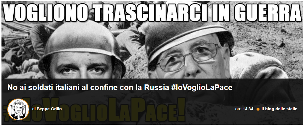 soldati italiani lituania VJTF beppe grillo