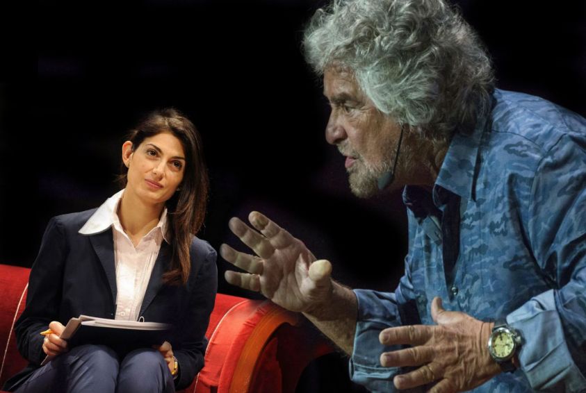 virginia raggi beppe grillo