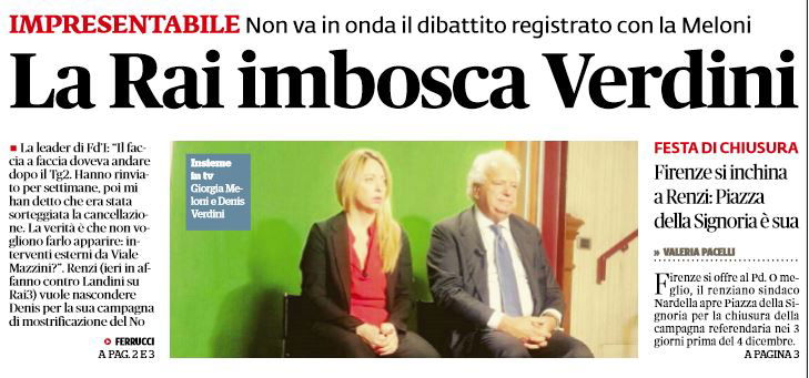 giorgia meloni denis verdini
