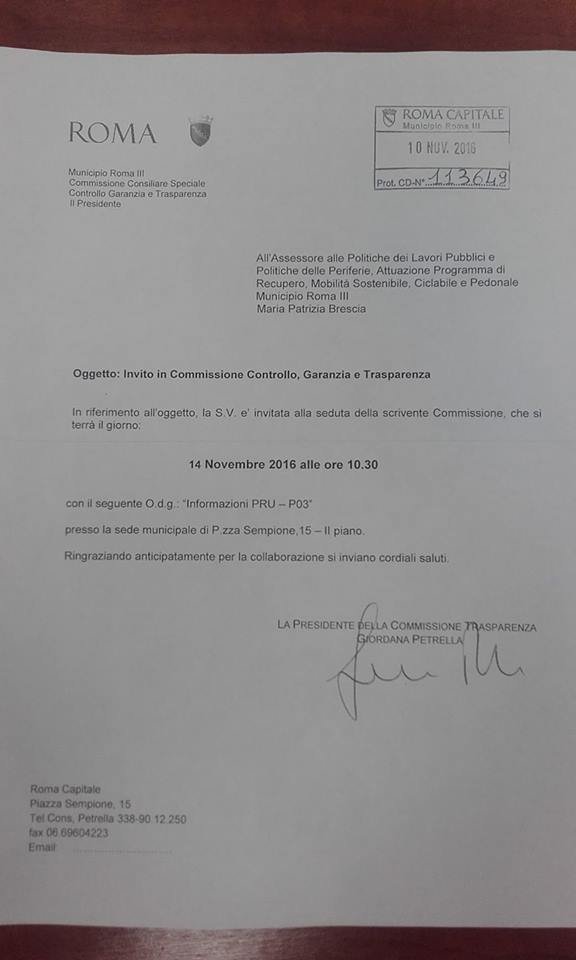 patrizia brescia terzo municipio revoca dimissioni