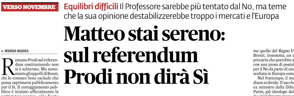 Prodi vota sì al referendum (nonostante Il Fatto…) article-post