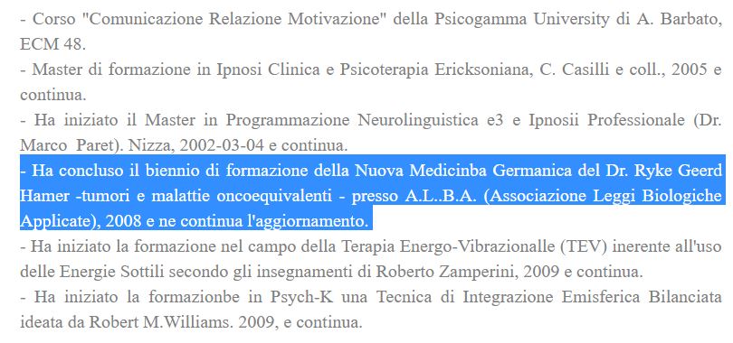 sergio paccosi cancro radiato