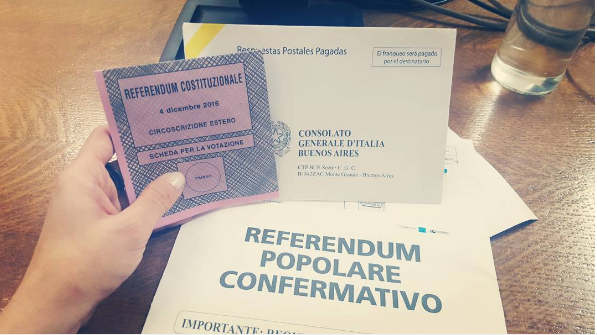 voto italiani all'estero referendum costituzionale