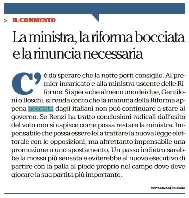 Repubblica chiede un passo indietro a Maria Elena Boschi article-post