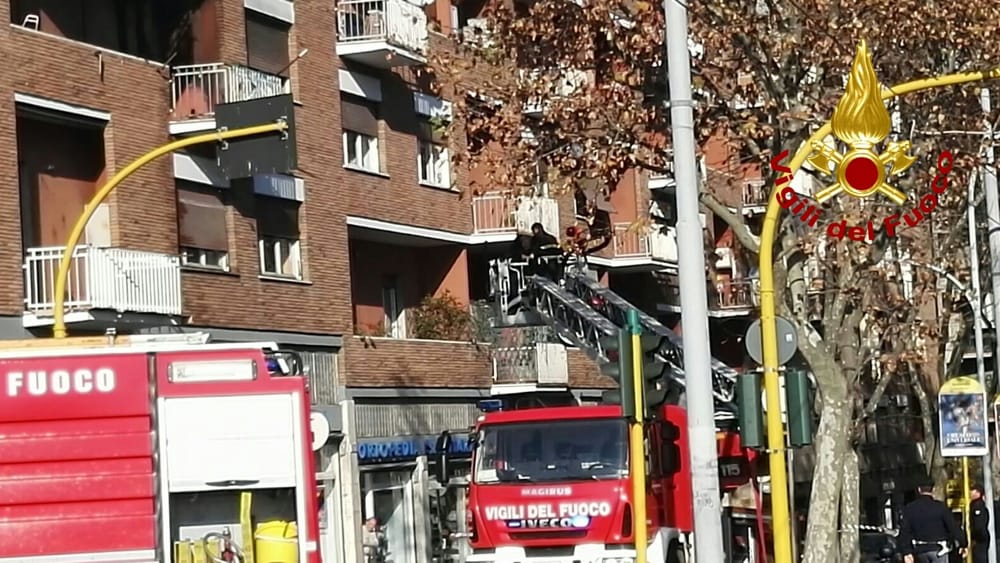L'incendio in un palazzo di via Nomentana (in casa di Isabella Biagini) article-post