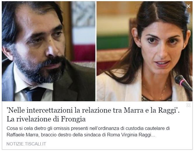 Così Il Giornale e Tiscali "inventano" le relazioni della Raggi article-post