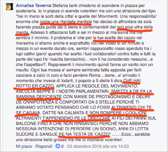 Annalisa Taverna: lo sfogo contro Virginia Raggi della sorella della senatrice article-post