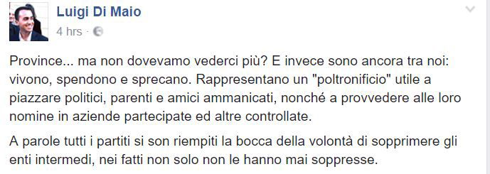 Luigi Di Maio non ha capito una cosa delle province article-post