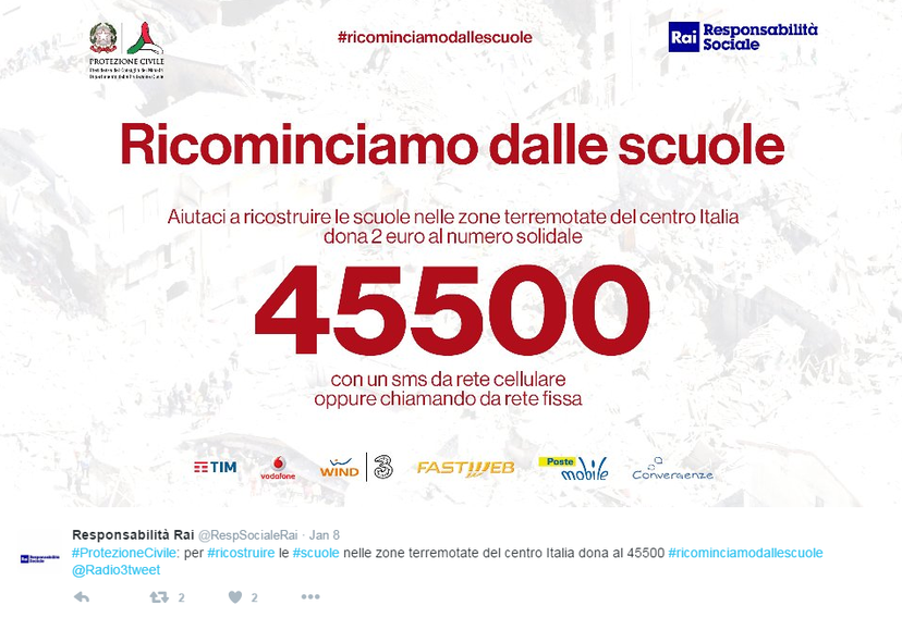 Che fine hanno fatto i soldi per i terremotati raccolti con il 45500? article-post